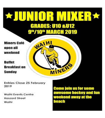 Waihi Miners Junior Mixer